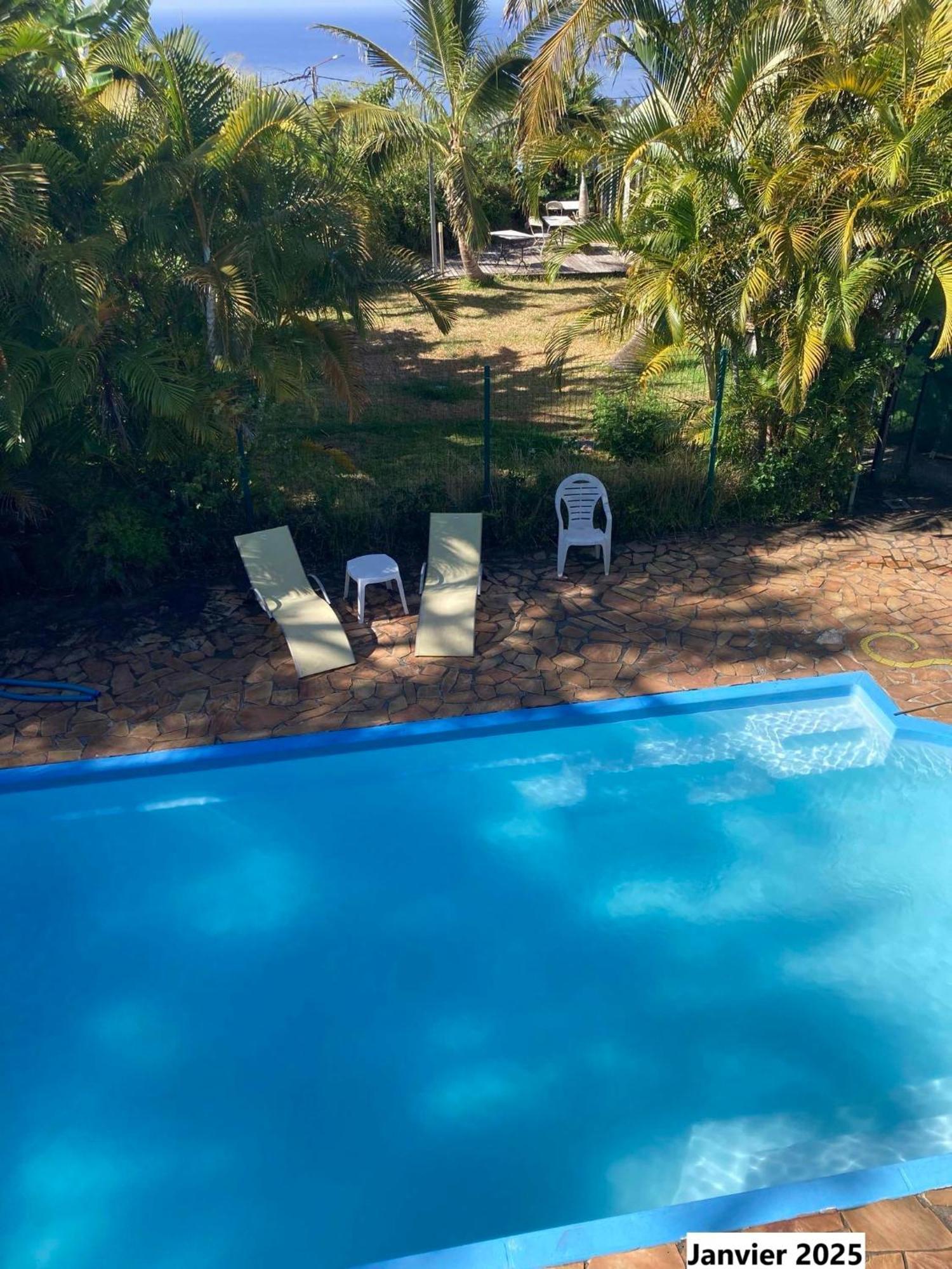 Les Bungalows Les Vanilliers, Sud Sauvage Avec Piscine Saint-Joseph Exterior photo